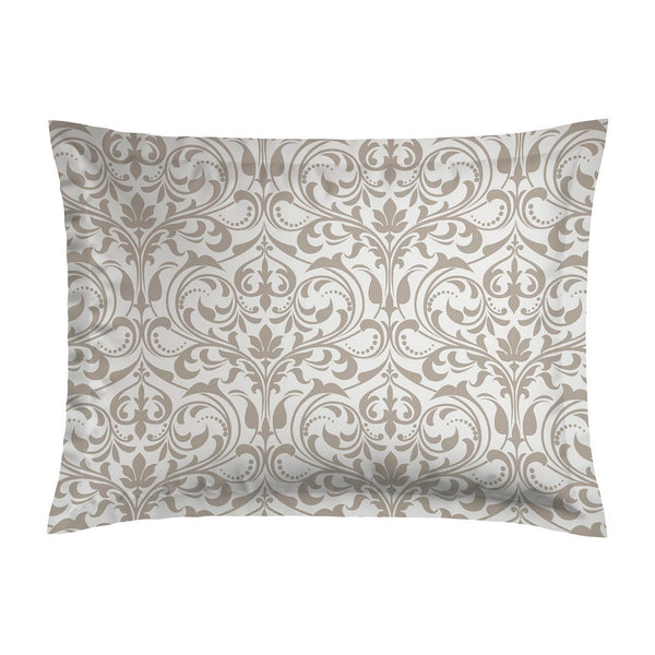 Baroque - Taie D'Oreiller - Satin De Coton - Taupe