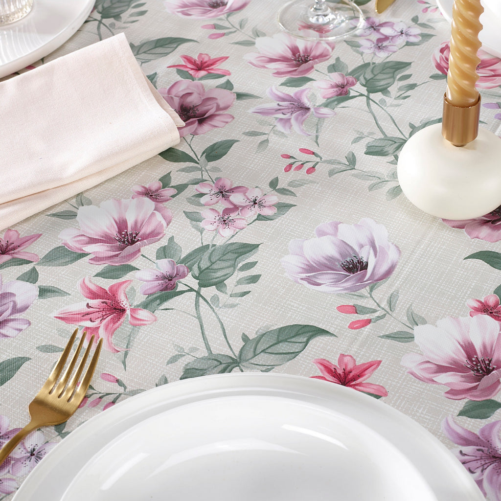 Eclosion De Fleurs - Nappe - Gris