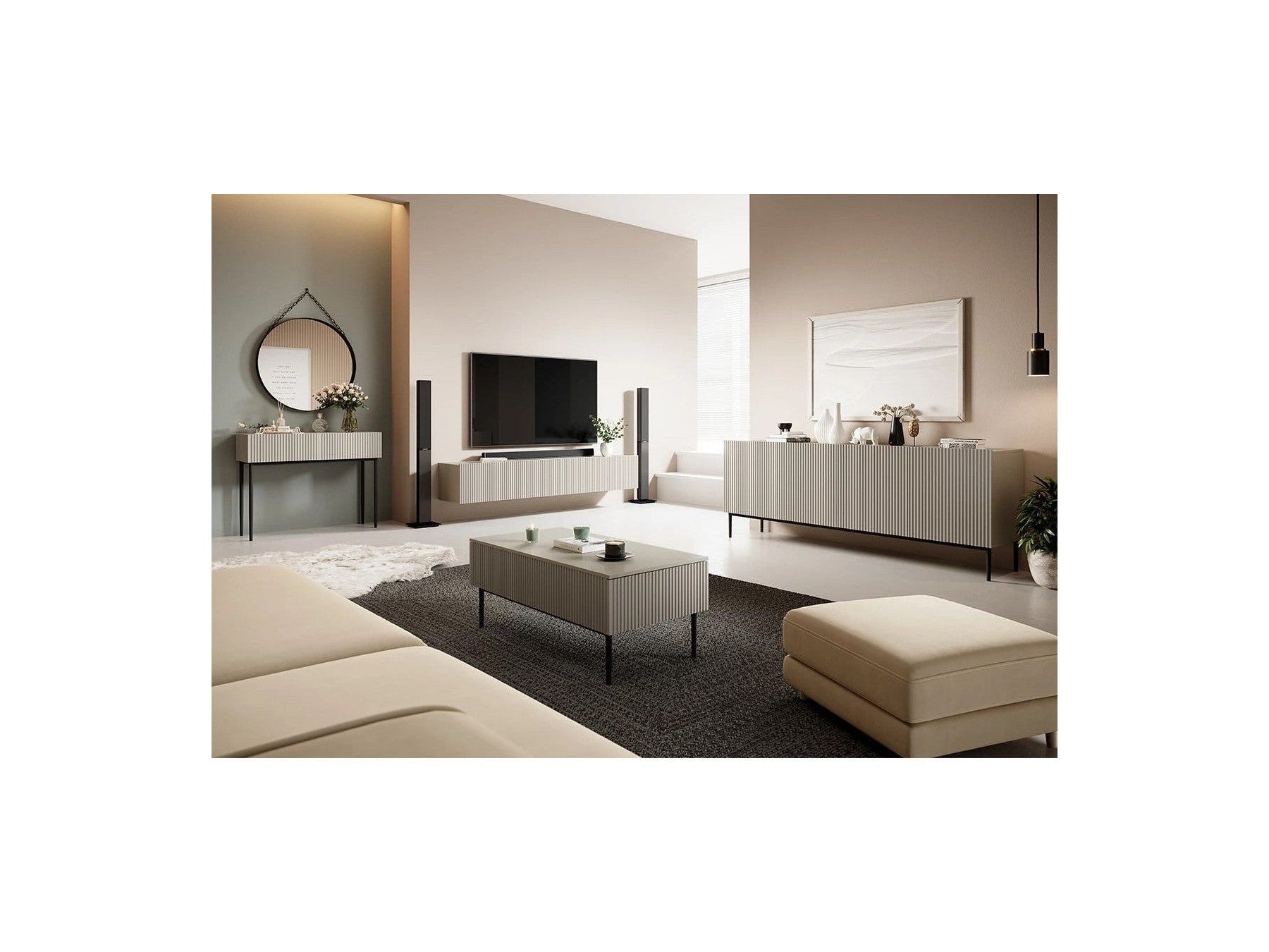 Kasha - Buffet 4 Portes - Pieds Noir