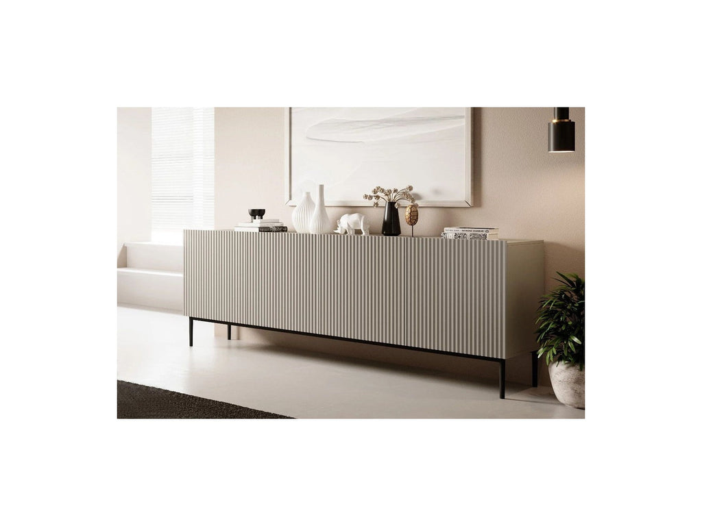 Kasha - Buffet 4 Portes - Pieds Noir