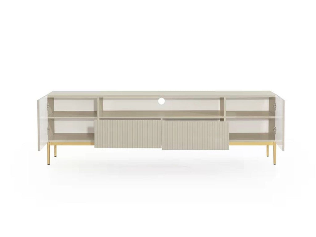 Kasha - Mueble de TV con nicho - Patas doradas
