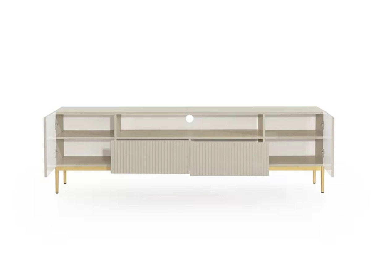 Kasha - Mueble de TV con nicho - Patas doradas