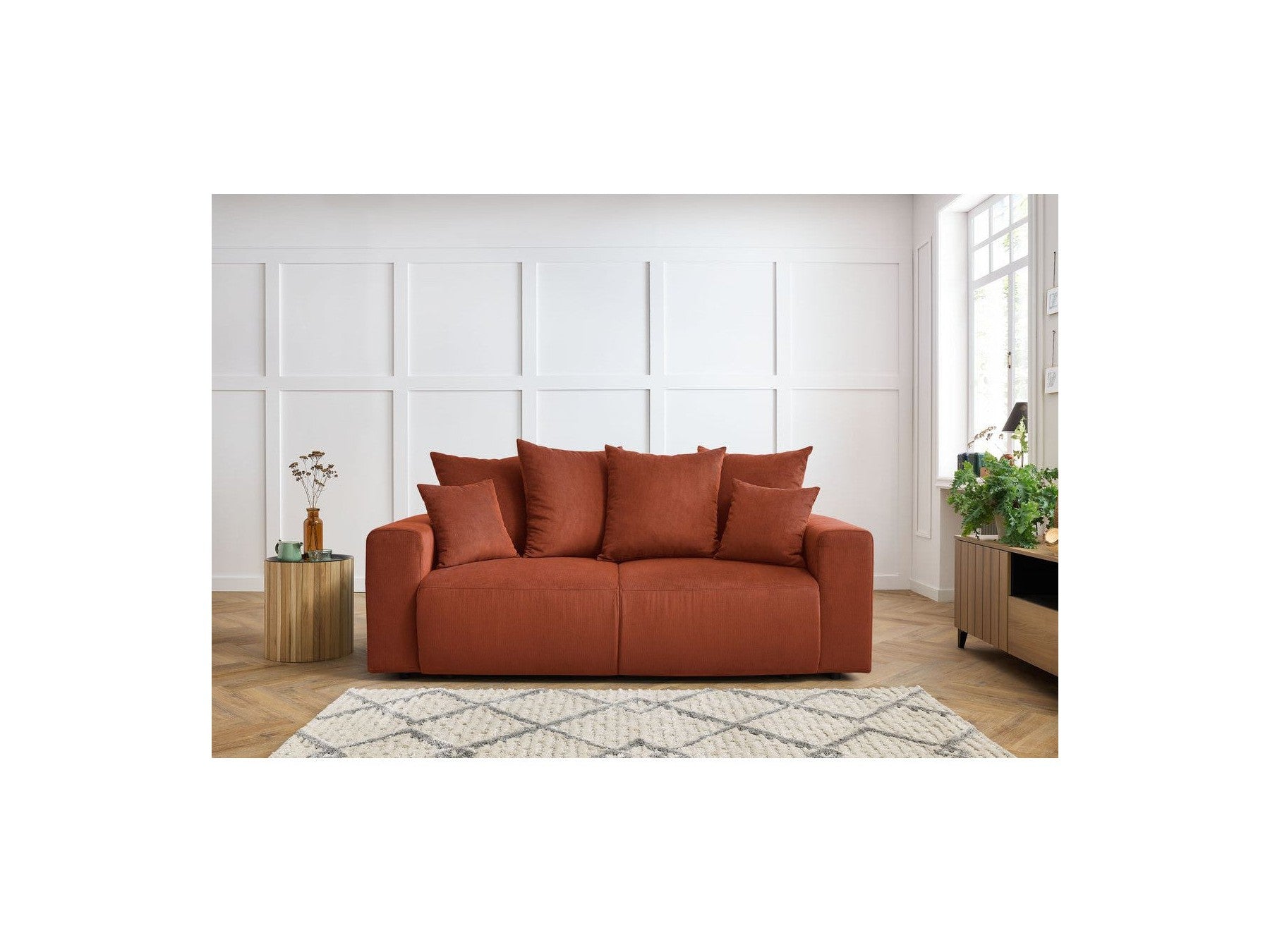 Envy - Fixed 2-Seater Straight Sofa - Corduroy