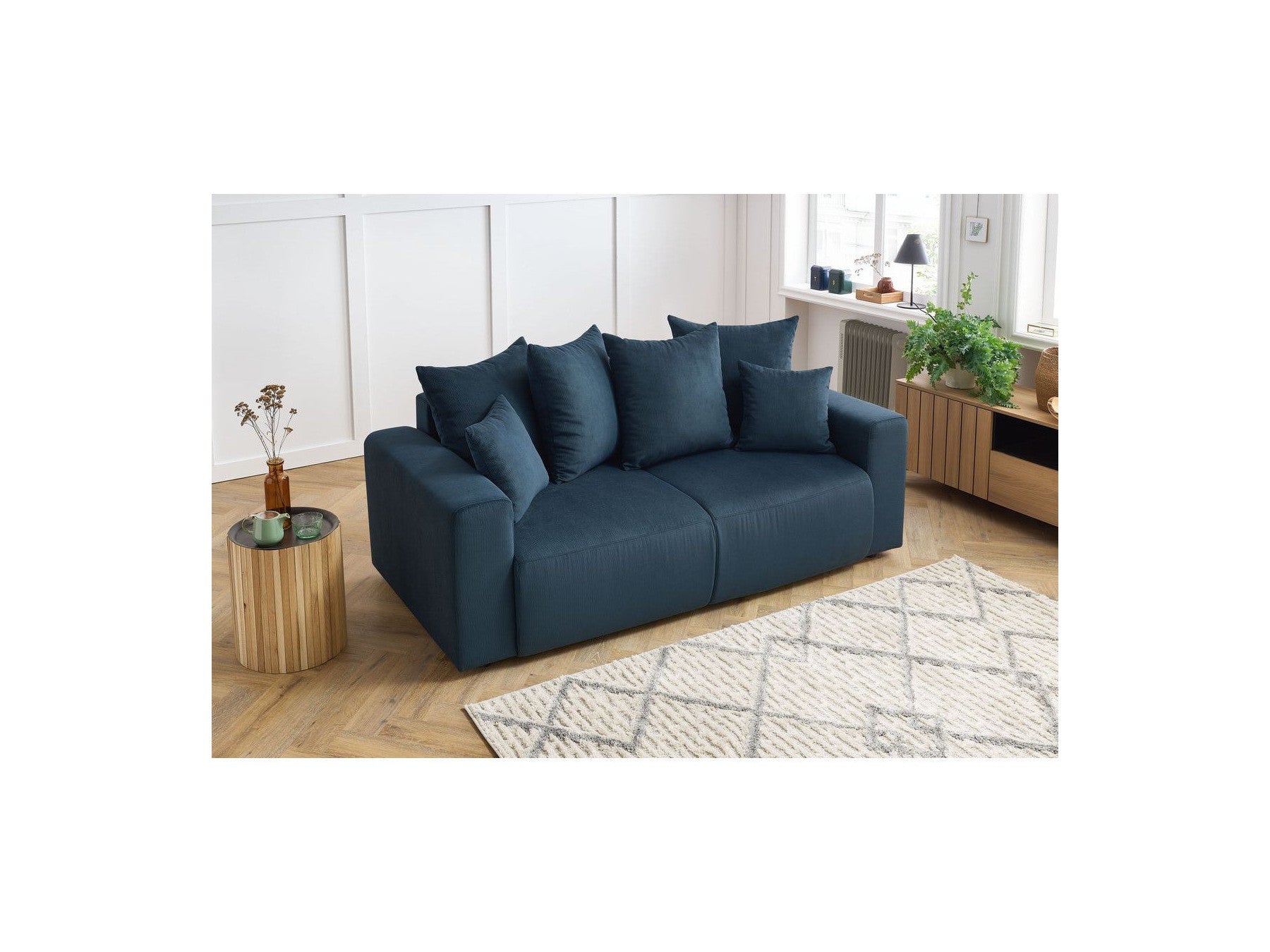 Envy - Fixed 2-Seater Straight Sofa - Corduroy