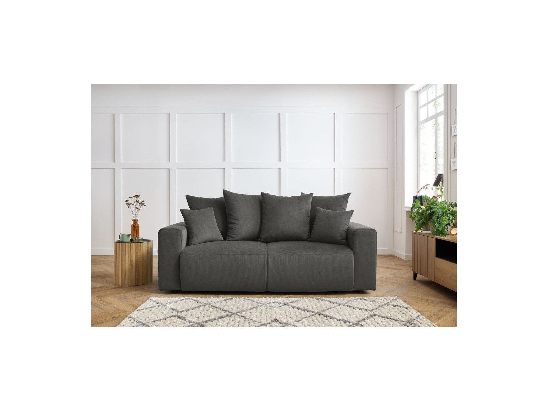 Envy - Fixed 2-Seater Straight Sofa - Corduroy