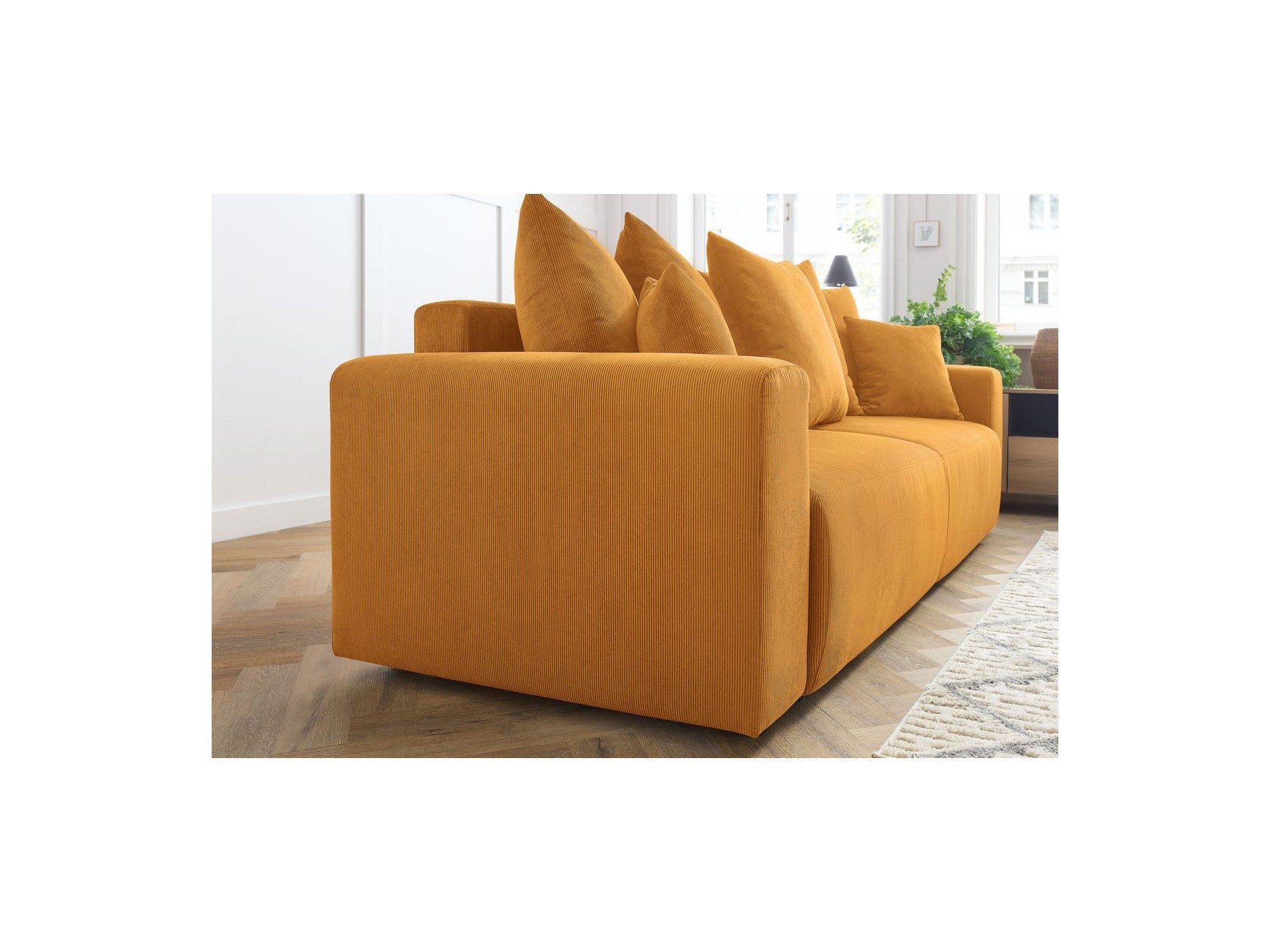 Envy - Fixed Straight 3-Seater Sofa - Corduroy