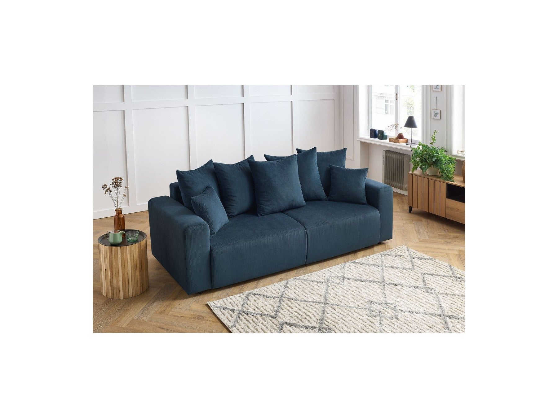 Envy - Fixed Straight 3-Seater Sofa - Corduroy