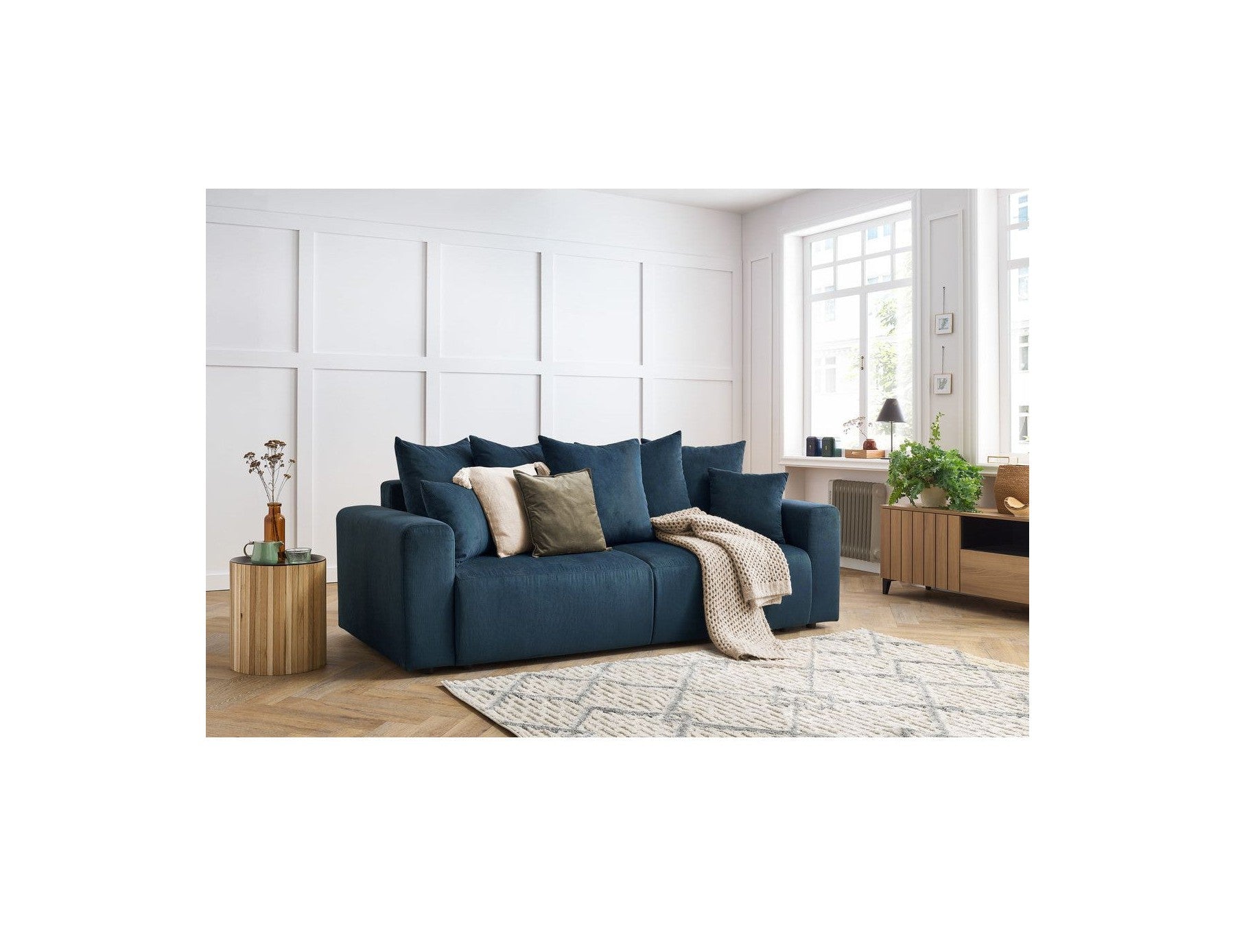Envy - Fixed Straight 3-Seater Sofa - Corduroy