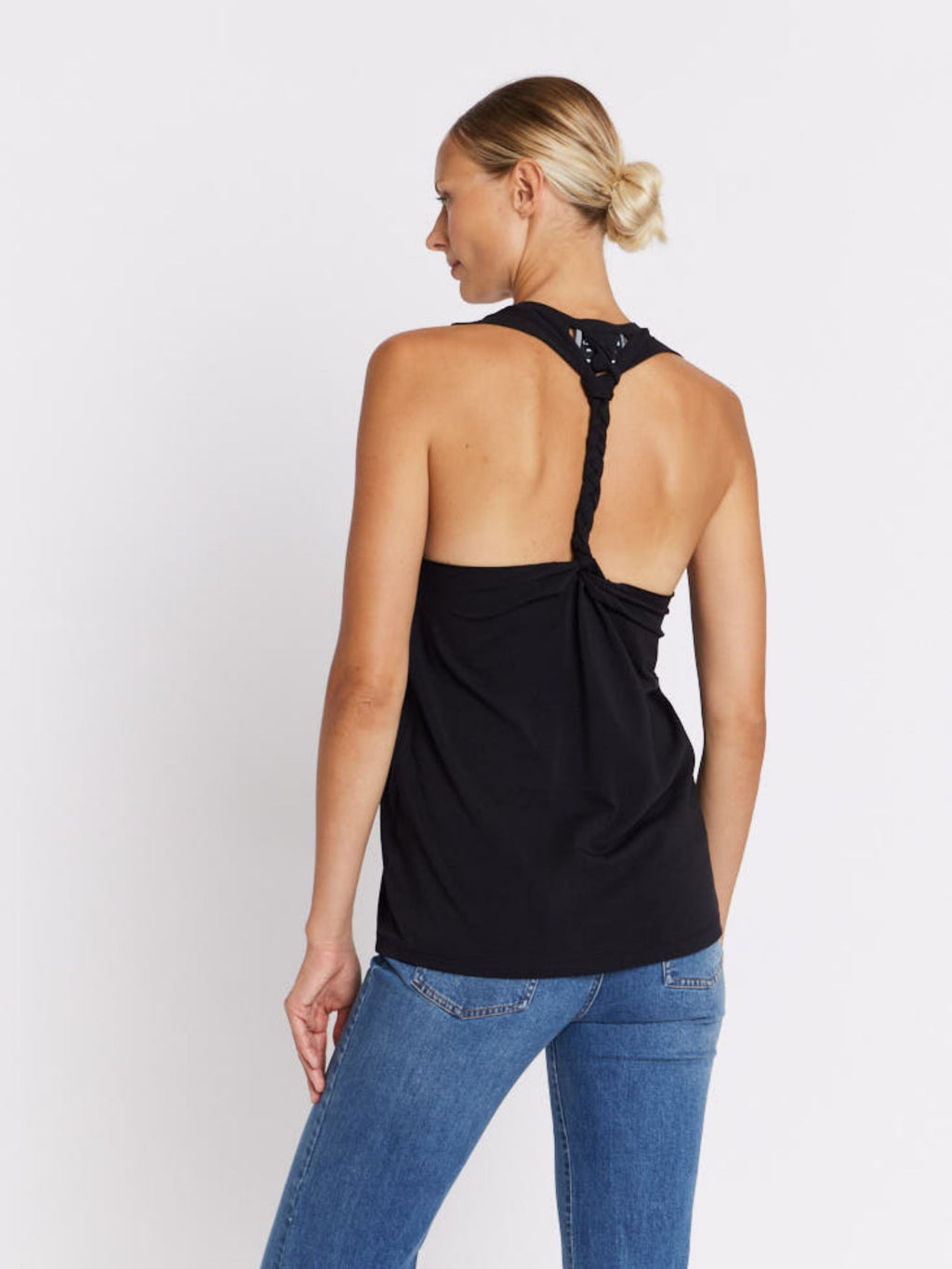 Debardeur Col Rd Tresse - Black