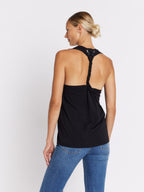 Debardeur Col Rd Tresse - Black