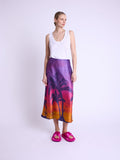 Falda Larga A Godet - Sunset-Estampado