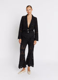 Berenice - Pantalon Broderie Anglaise - Black