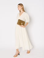 Berenice - Long Dress With Braids - Off-White