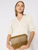 Berenice - Long Dress With Braids - Off-White