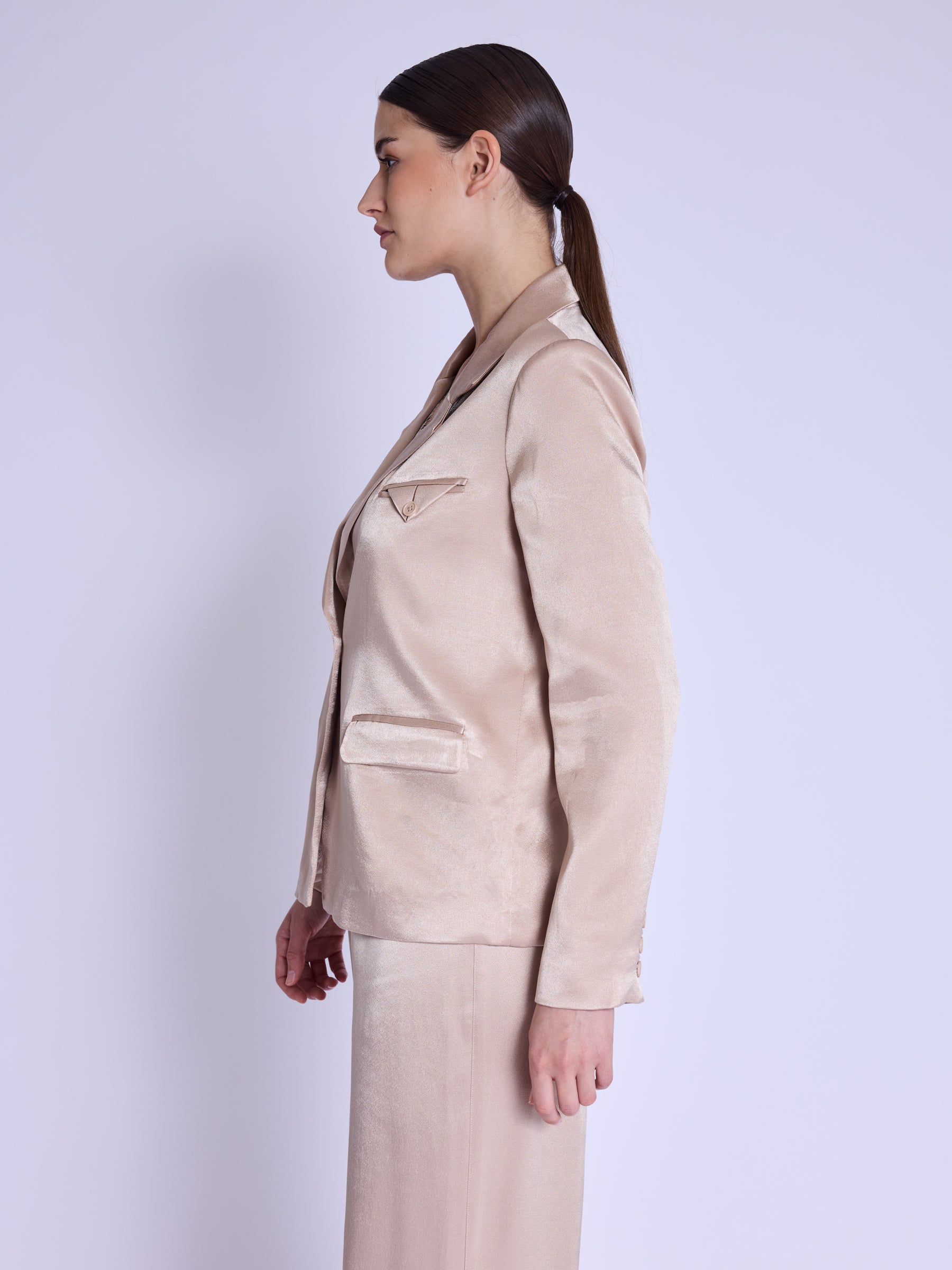 Chaqueta de traje Satinee - Camel