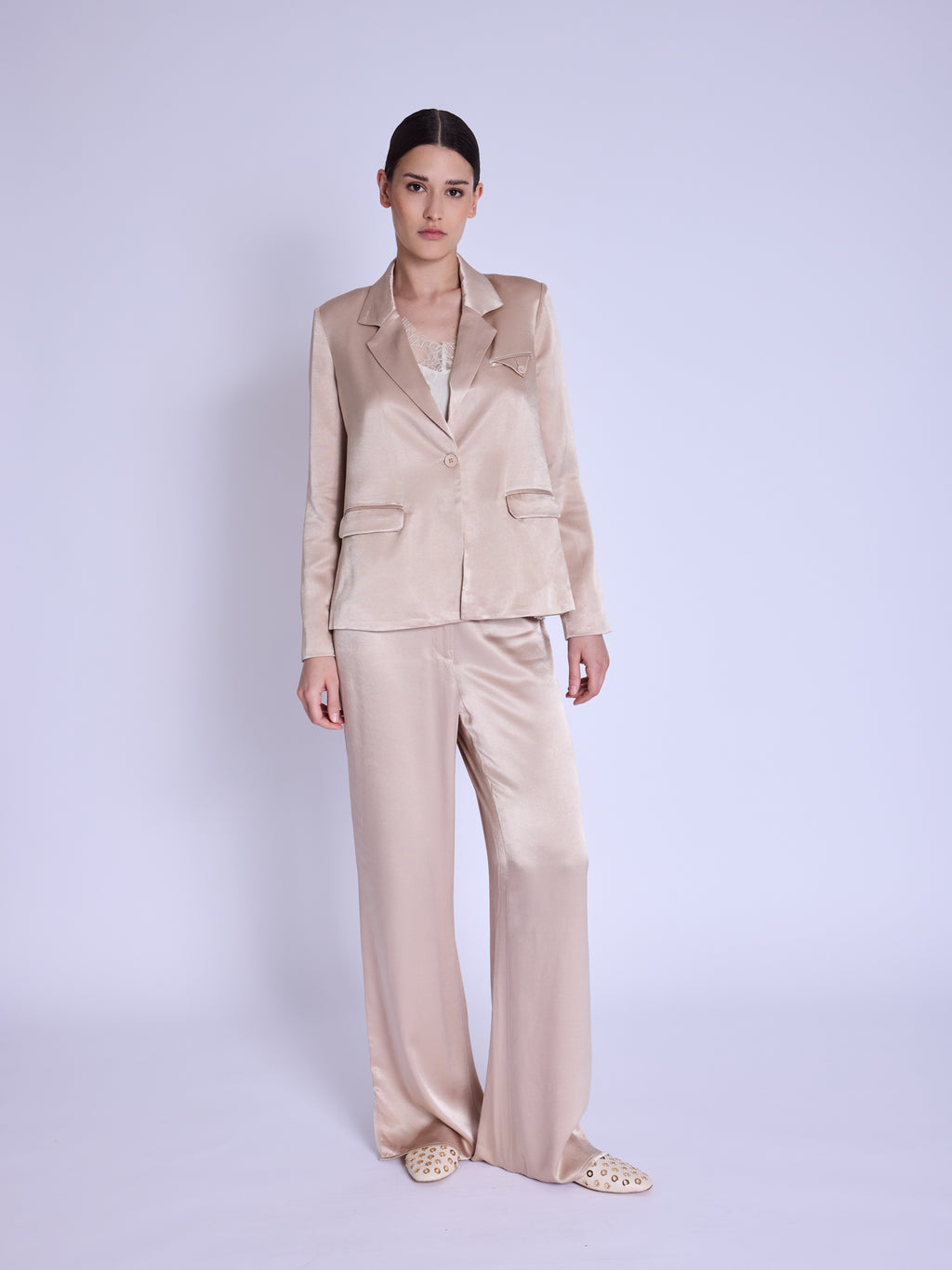 Chaqueta de traje Satinee - Camel