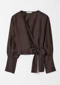 Blouse Es Dot Blouse - Brown - Women