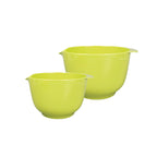 Set De 2 Boles Para Mezclar - 18 + 24 Cm - Lima/Blanco