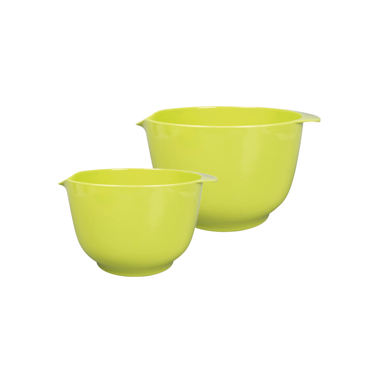 Set De 2 Boles Para Mezclar - 18 + 24 Cm - Lima/Blanco