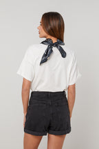 Top Foulard - Blanc - Femme