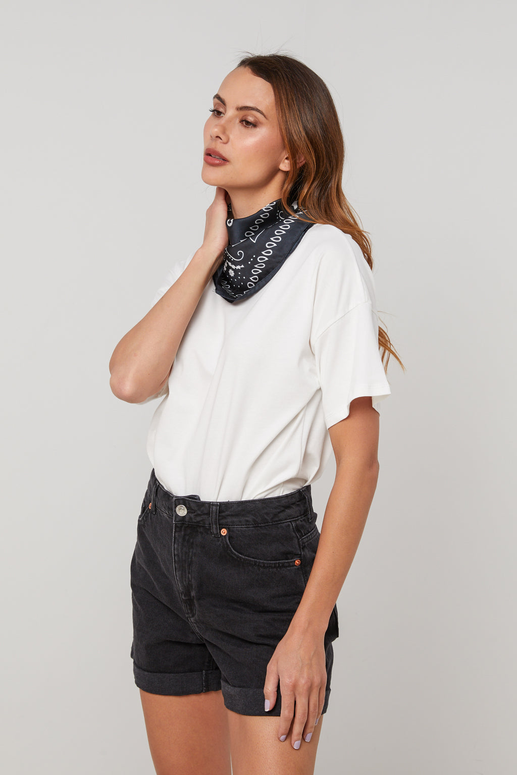 Top Foulard - Blanc - Femme
