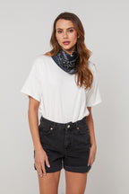 Top Foulard - Blanc - Femme