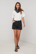 Top Foulard - Blanc - Femme