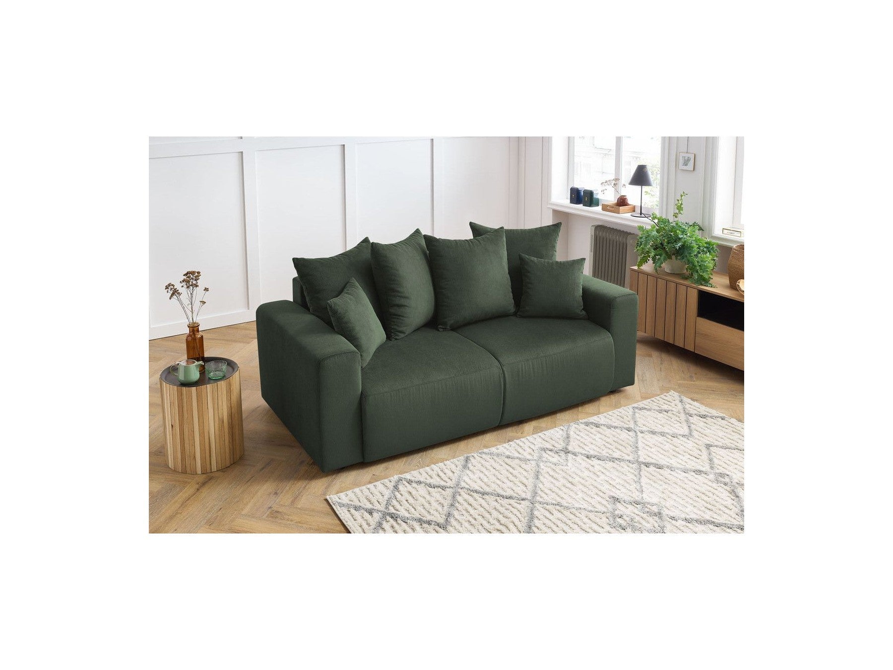 Envy - Fixed 2-Seater Straight Sofa - Corduroy
