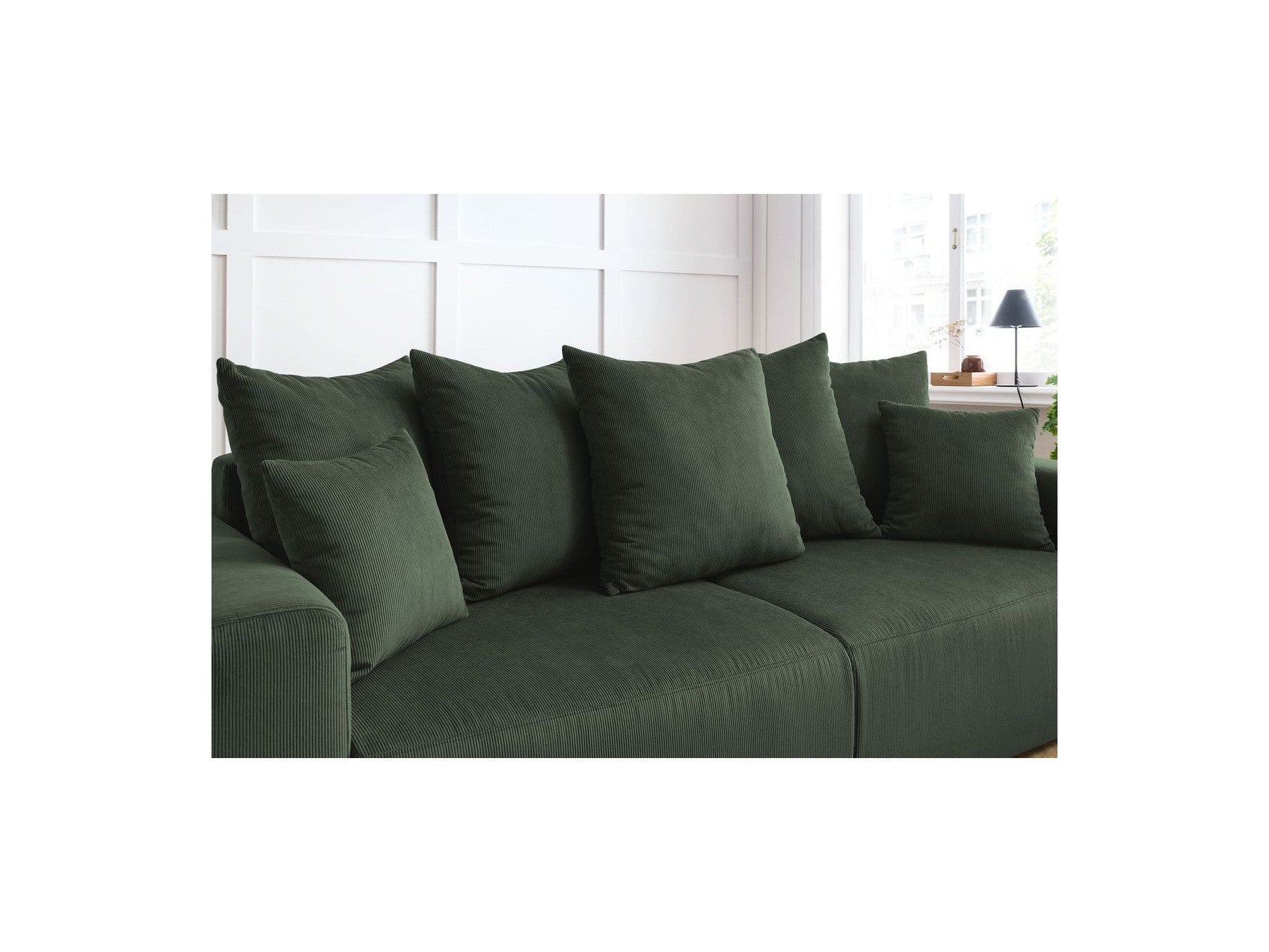 Envy - Fixed Straight 3-Seater Sofa - Corduroy
