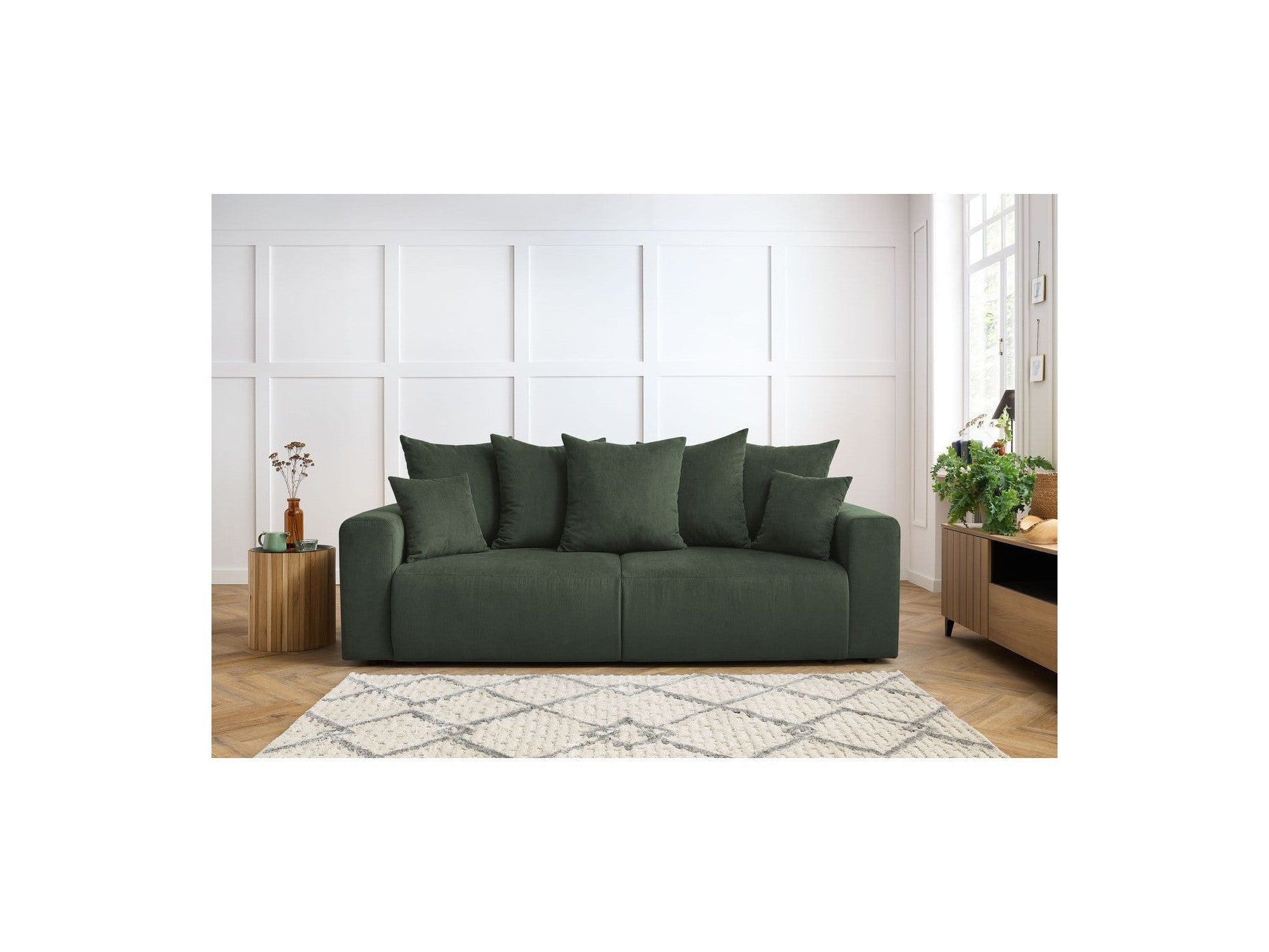Envy - Fixed Straight 3-Seater Sofa - Corduroy