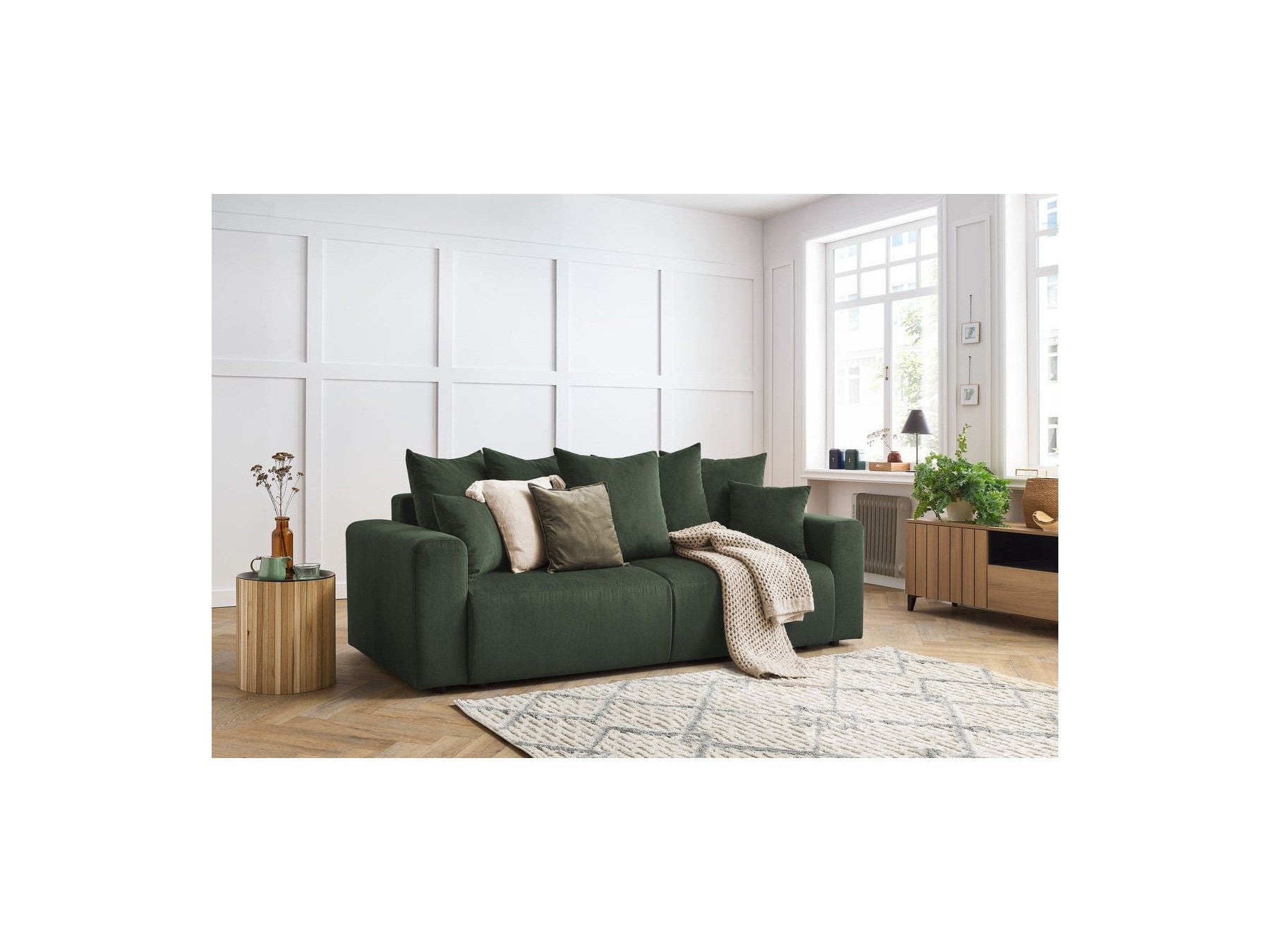 Envy - Fixed Straight 3-Seater Sofa - Corduroy
