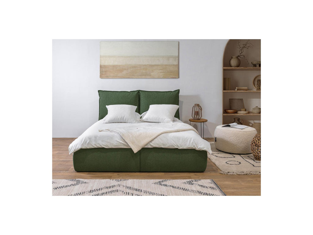 Garance - Ottoman Bed with Pillow-Effect Headboard