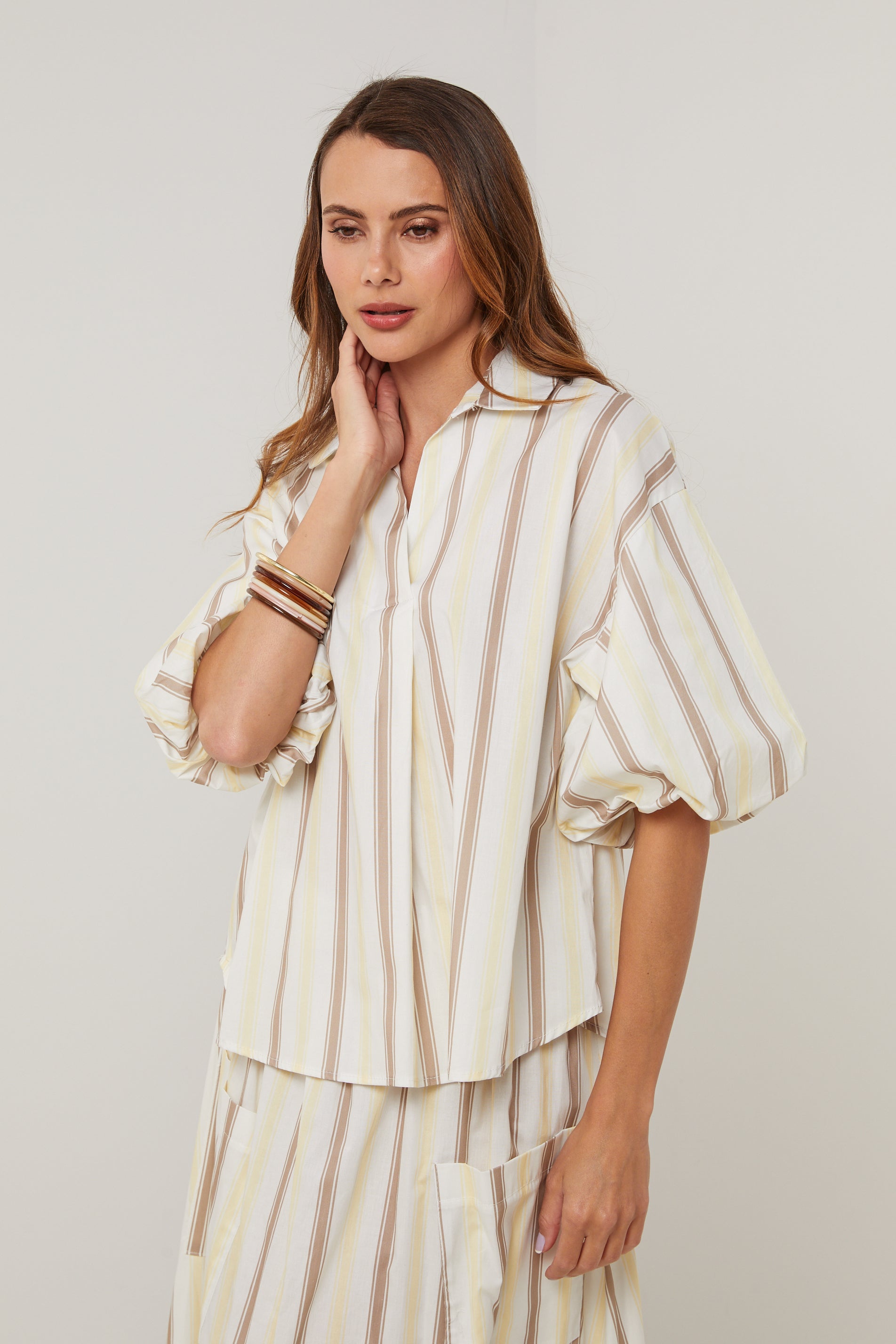 Top - Blanc Jaune - Femme