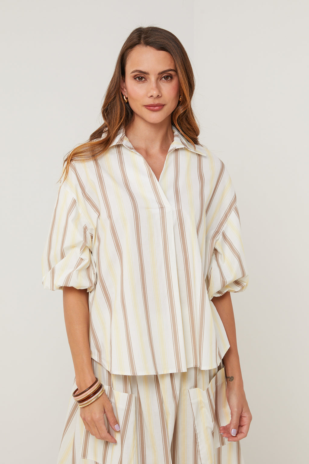 Top - Blanc Jaune - Femme