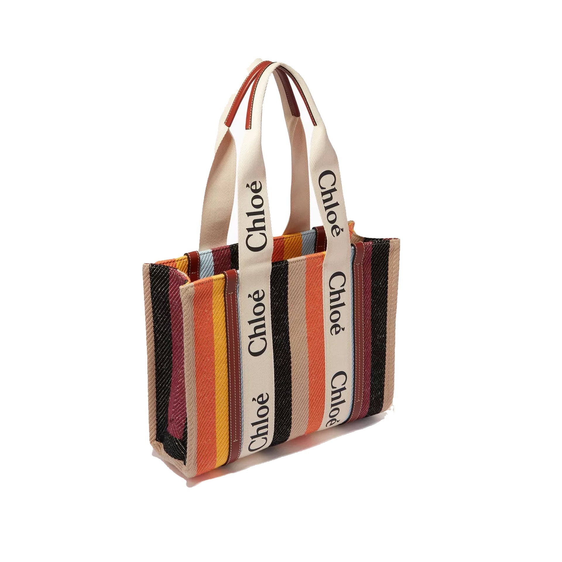 Chloe - Cabas Woody Medium - Femme - Beige