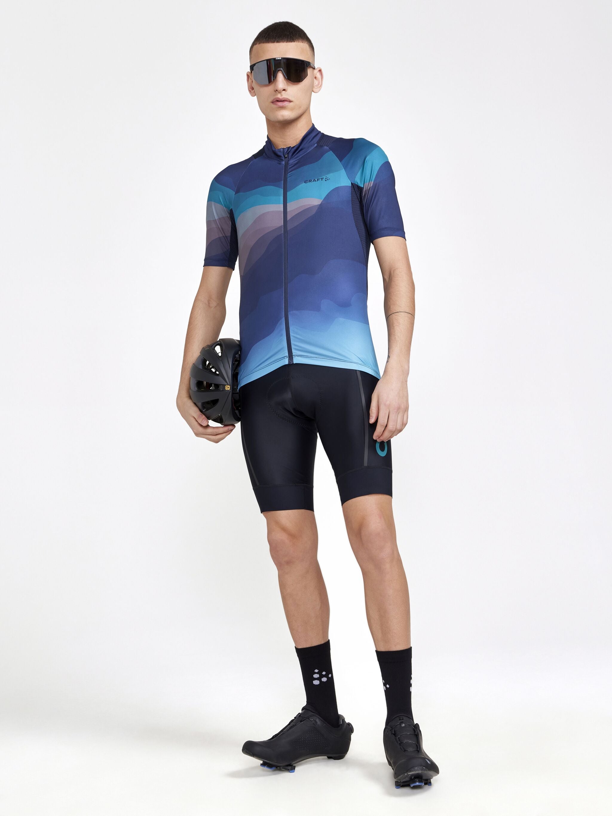 Graphic Adv Endur Cycling Jersey - Aqu - Men