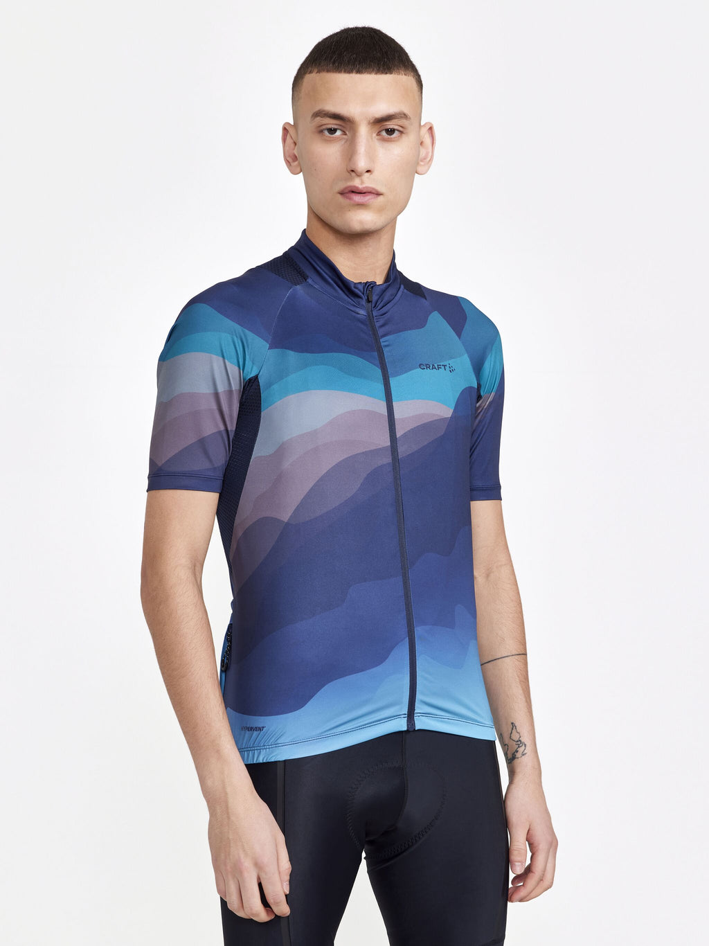 Graphic Adv Endur Cycling Jersey - Aqu - Men