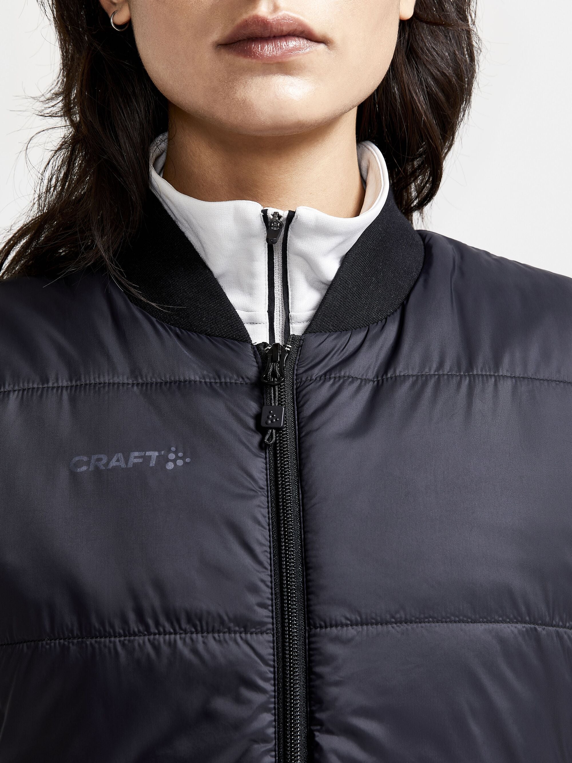 Core Light Padded Sleeveless Jacket - Black - Women
