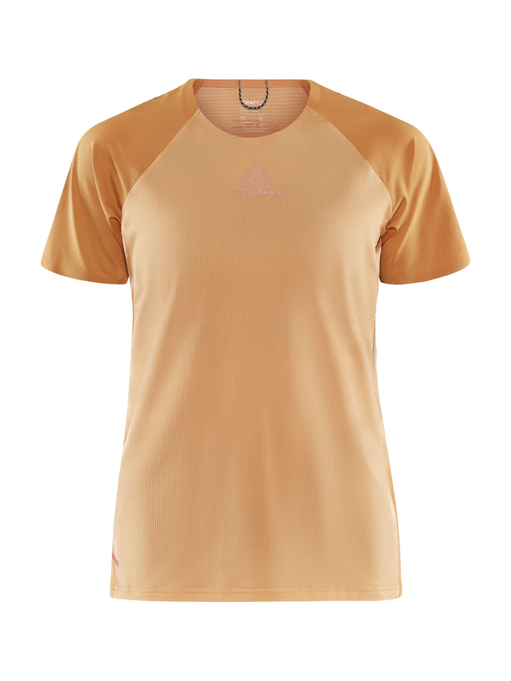 T-Shirt Manches Courtes De Trail Pro - Peach-Deser - Femme