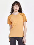 T-Shirt Manches Courtes De Trail Pro - Peach-Deser - Femme