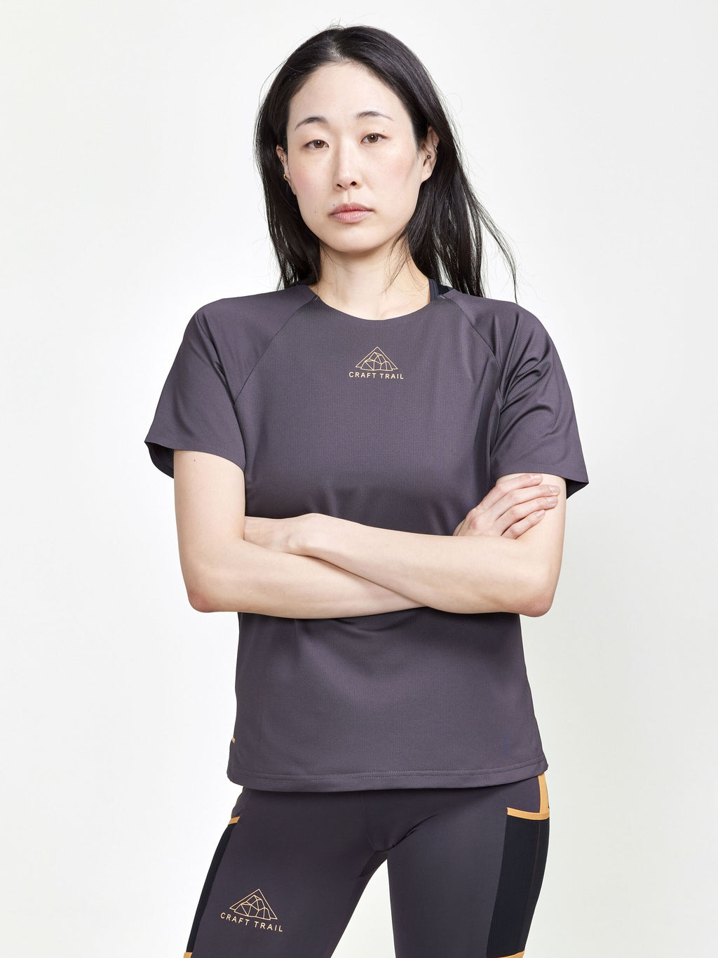 T-Shirt Manches Courtes De Trail Pro - Slate - Femme