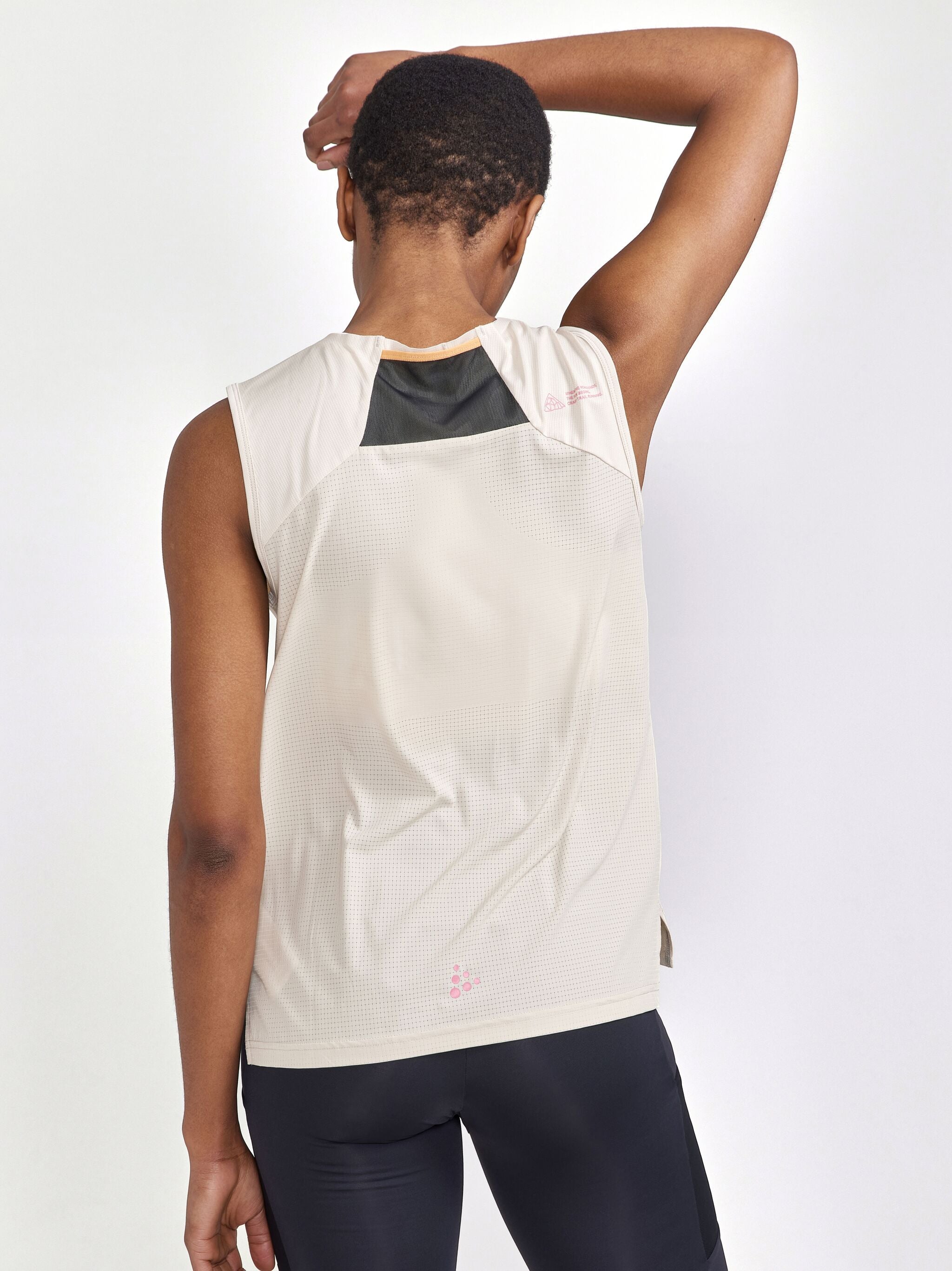 Camiseta de tirantes de trail Pro - Crudo - Mujer