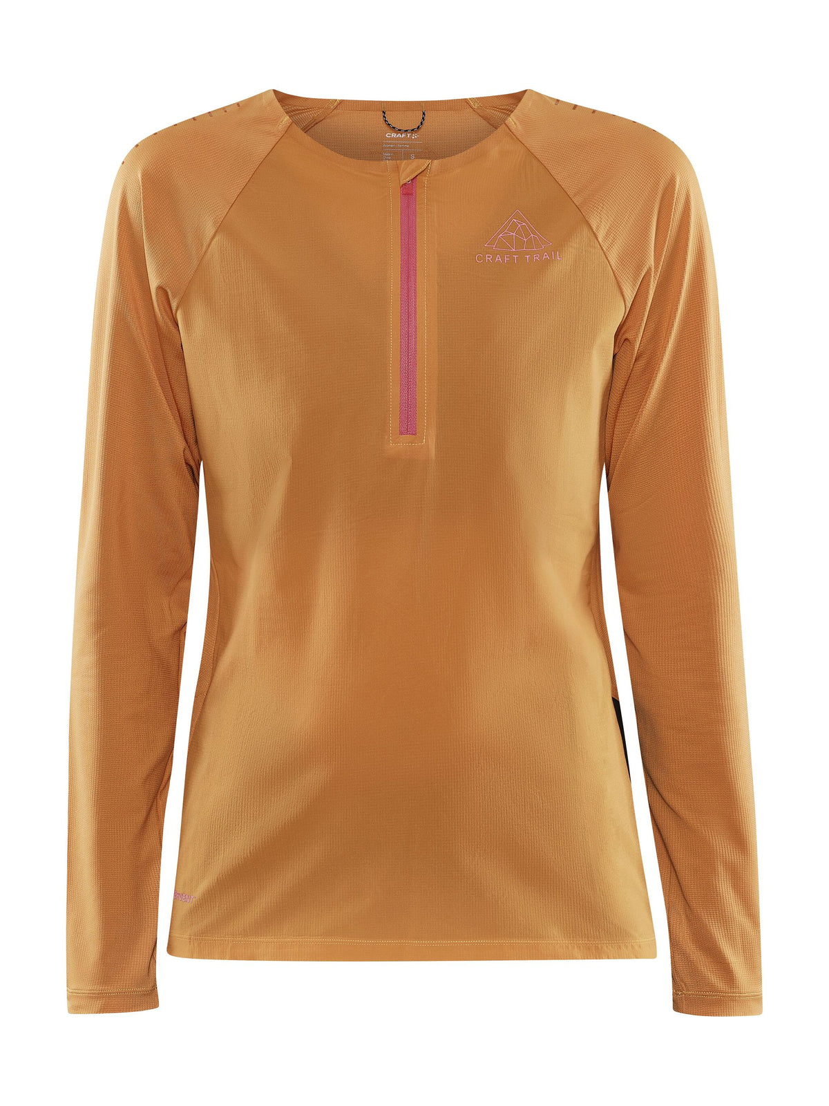 T-Shirt Manches Longues Coupe-Vent De Trail Pro - Desert - Femme