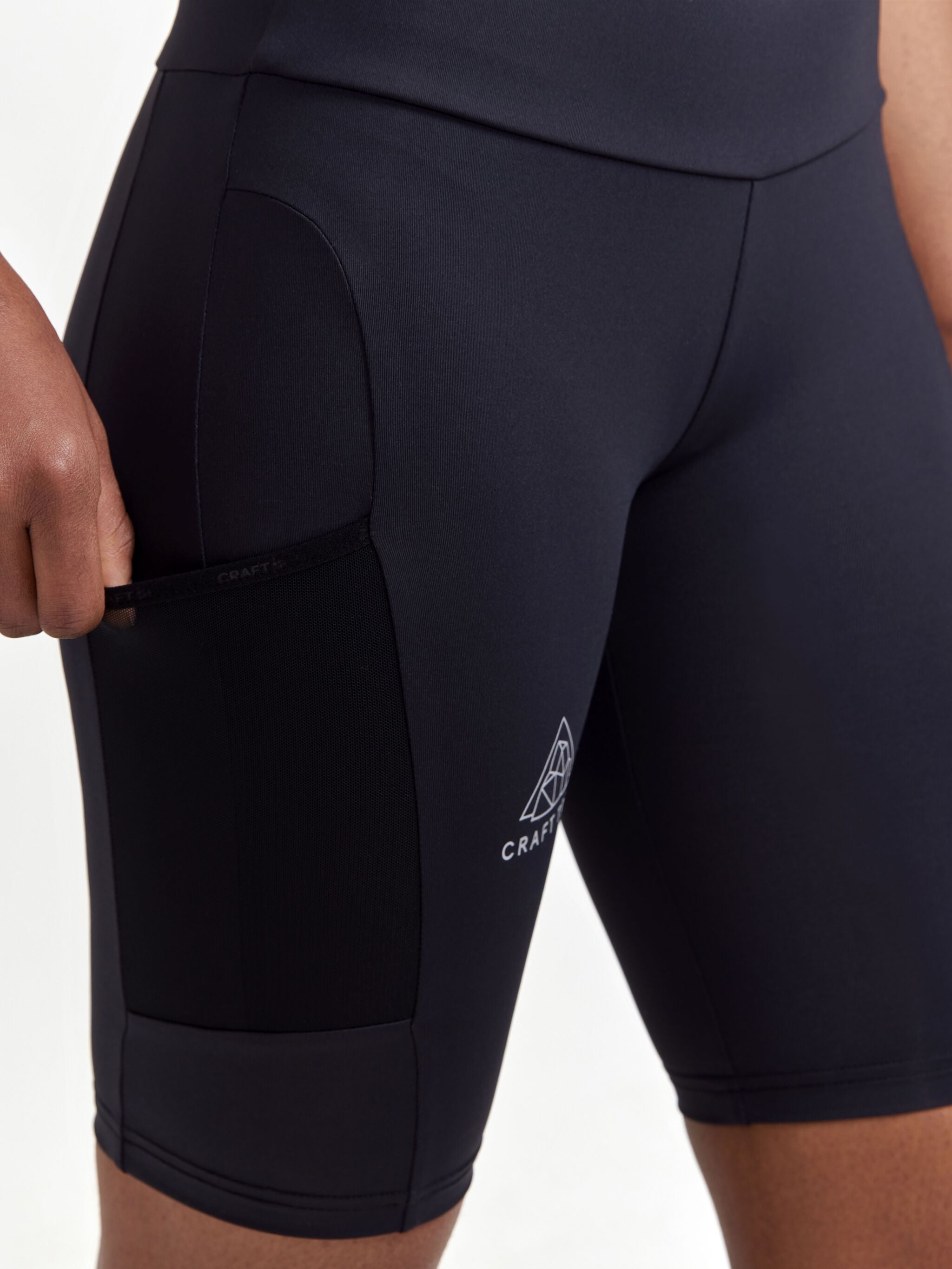 Mallas cortas de trail Pro - Negro - Mujer