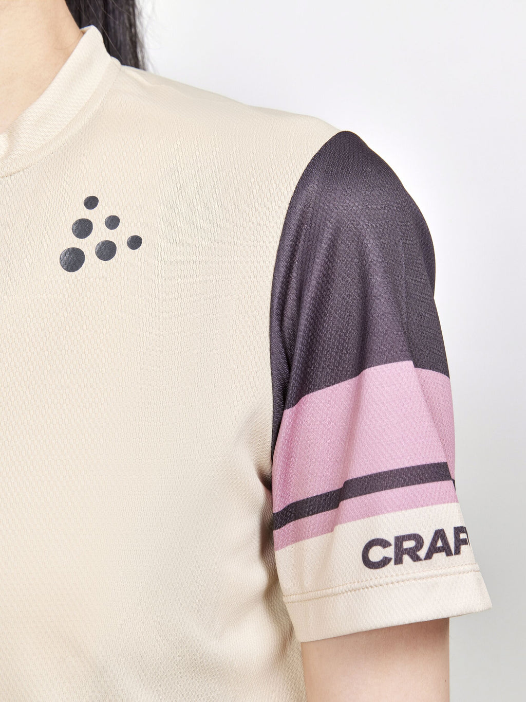 Core Endur Logo Cycling Jersey - Ecru - Women
