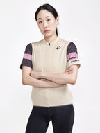 Core Endur Logo Cycling Jersey - Ecru - Women