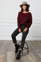 Sweater - Burgundy
