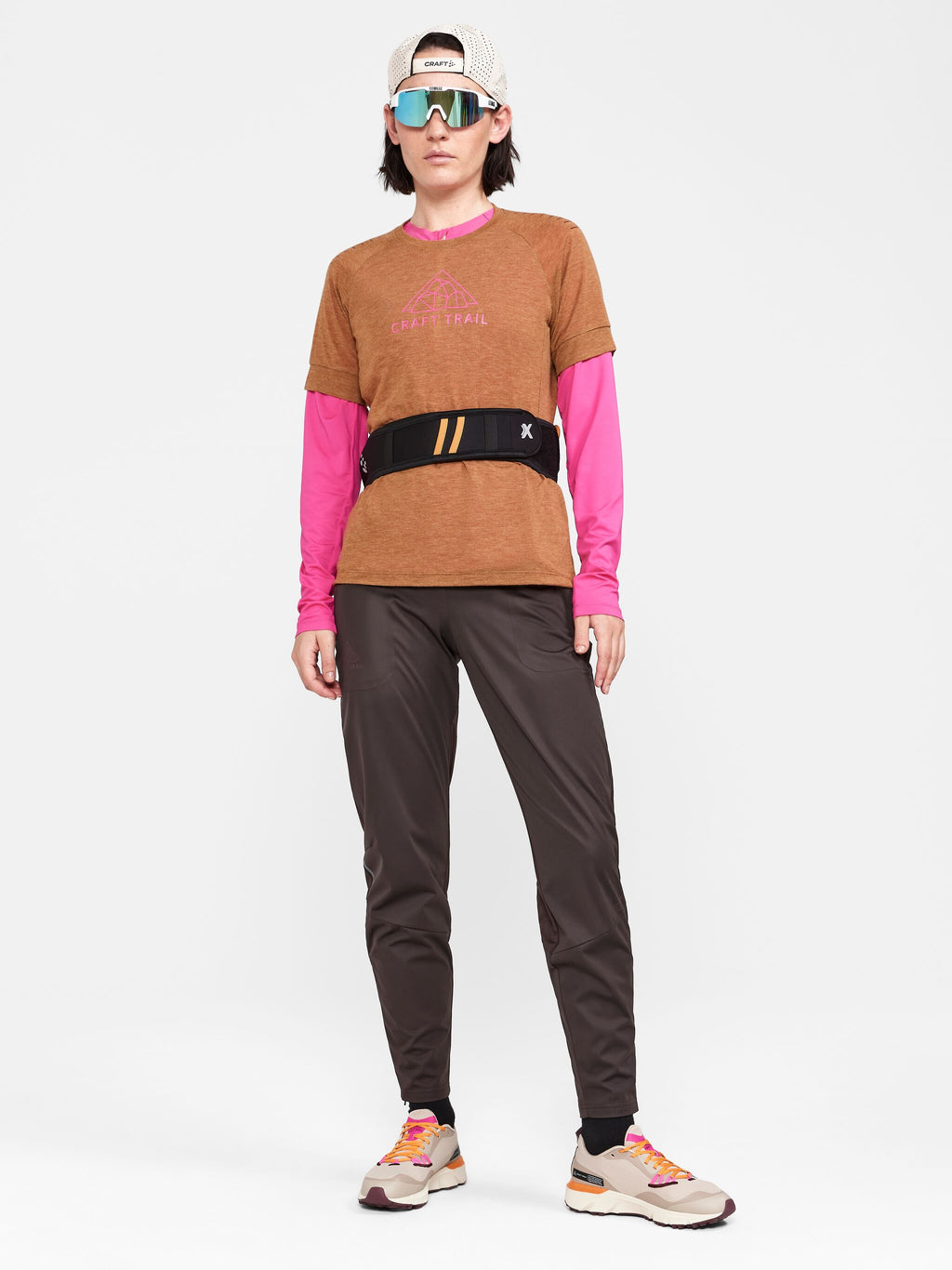 T-Shirt Manches Courtes Laine Adv Trail - Roots- - Femme