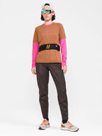 T-Shirt Manches Courtes Laine Adv Trail - Roots- - Femme