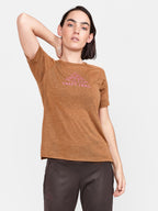 T-Shirt Manches Courtes Laine Adv Trail - Roots- - Femme
